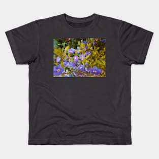 Spring Time, Purple Floral Photography Kids T-Shirt